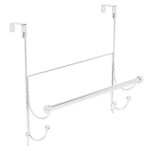 Home Basics Over-the-Door Towel Bar with Hooks (DH39352)