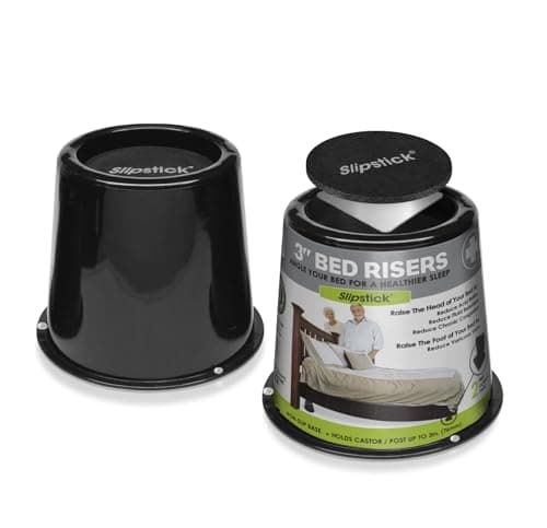 Slipstick CB676 3 Inch Incline Bed Risers (set of 2 + 2 pads)