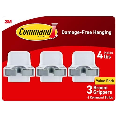 Command Broom and Mop Gripper, 3-Pack (17007-3NA)