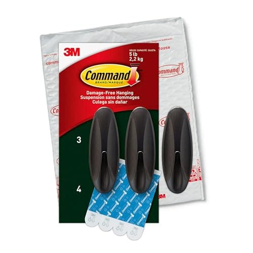 Command Outdoor Metallic Bronze Hooks, 5 lb (AW083BZ)