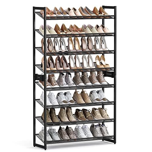 SONGMICS 8-Tier Metal Shoe Rack, 32-40 Pairs (ULMR08B)
