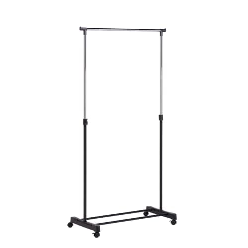 Honey-Can-Do Adjustable Rolling Clothes Rack, 30 lb (GAR-01122)