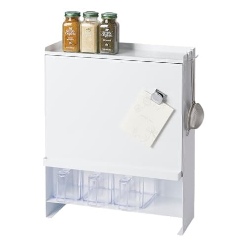 Yamazaki Home Large Multi-Tier Spice Rack with Door (2009-P)