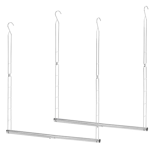 STORAGE MANIAC Adjustable Hanging Closet Rod, 2-Pack