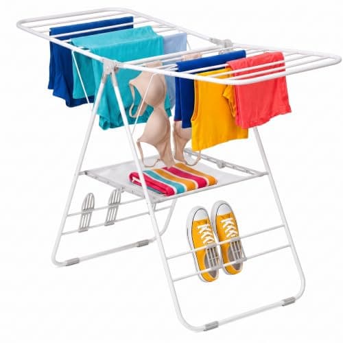 Honey-Can-Do Heavy-Duty Gullwing Drying Rack, 50 lb, 46 ft