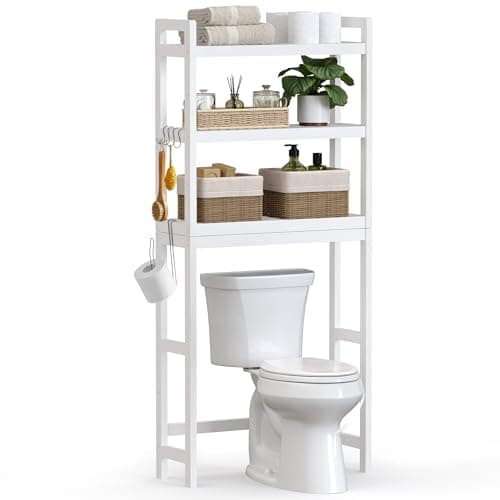 SONGMICS 3-Tier Bamboo Over The Toilet Storage (UBTS001)