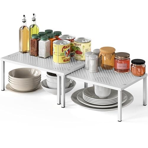 Simple Houseware Expandable Stackable Cabinet Shelf Organizer (CO-004-3)
