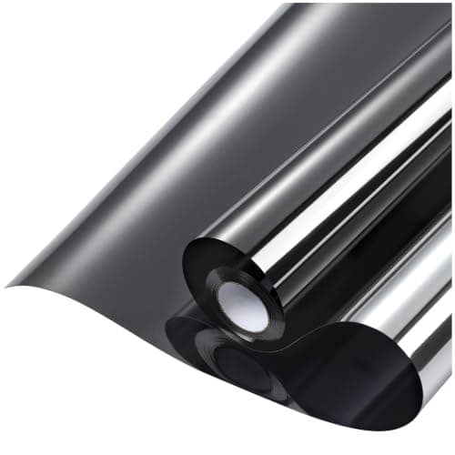 rabbitgoo One-Way Mirror Privacy Film, Black Silver