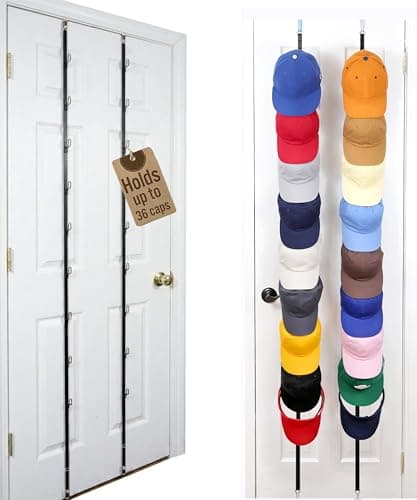 Perfect Curve CapRack Over-the-Door Hat Organizer (12205)