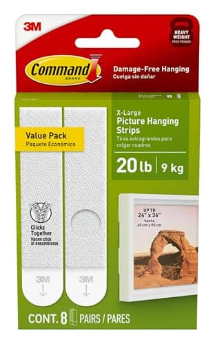 Command XL Heavyweight Picture Hanging Strips (17217-8ES)