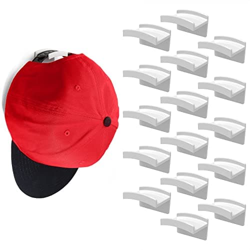 Modern JP Adhesive Hat Hooks for Wall, 16-Pack (HH-W-16)