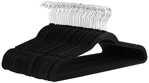 Amazon Basics Slim Velvet Hangers, 50 Pack (AQ-M0001)