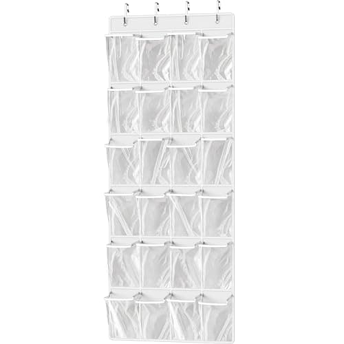 Simple Houseware 24 Large Pocket Over-the-Door Shoe Organizer