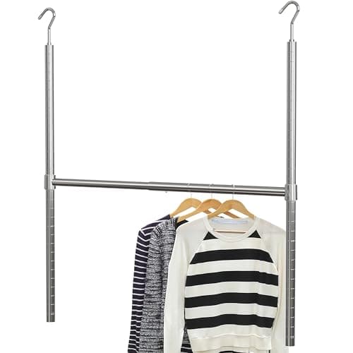 Simple Houseware Adjustable Closet Hanging Rod (BO-010-1)