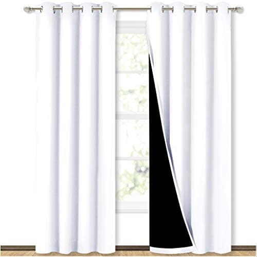 NICETOWN 100% Blackout Curtains, 52 x 84 in (2 panels)