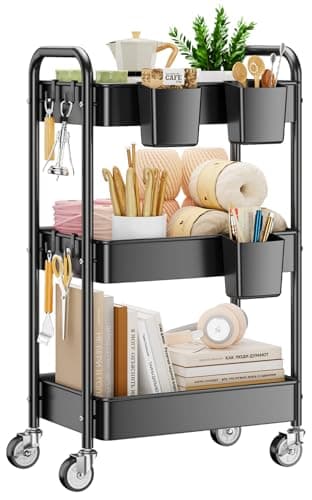 YASONIC 3-Tier Metal Rolling Cart (YS-K 304)