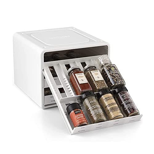 YouCopia SpiceStack Adjustable Pull-Down Spice Rack, 24-Bottle