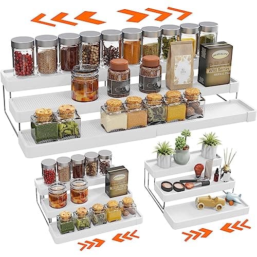 INVOCOO Expandable 3-Tier Spice Rack Organizer