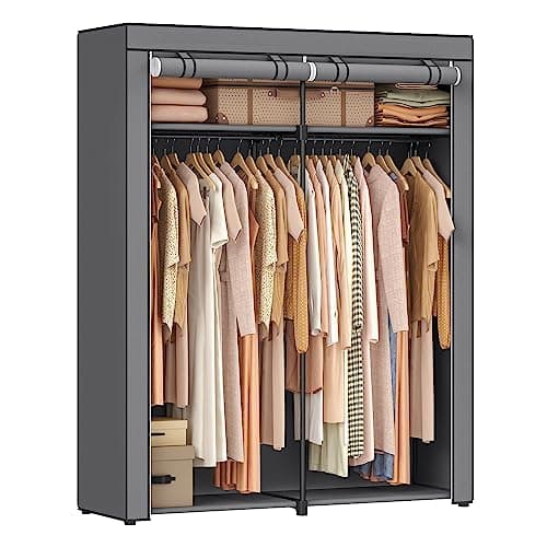 SONGMICS Closet Wardrobe, 55.1 x 16.9 x 68.5 in
