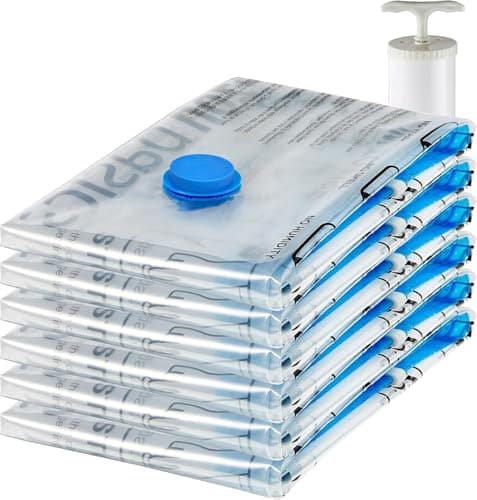 Amazon Basics Vacuum Storage Bags, Jumbo 6-Pack (DS-CBJ6)