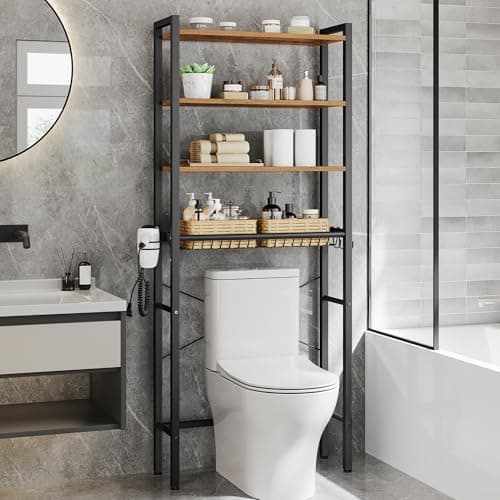 VASAGLE 4-Tier Over the Toilet Storage (UBTS114)